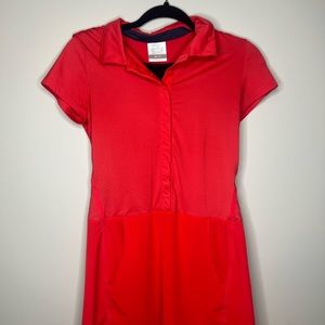 Nike Golf Tour Performance Dress Red and Blue